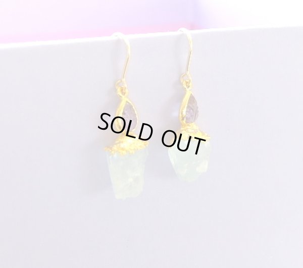 画像5: アクアマリン原石とアメジストのピアス