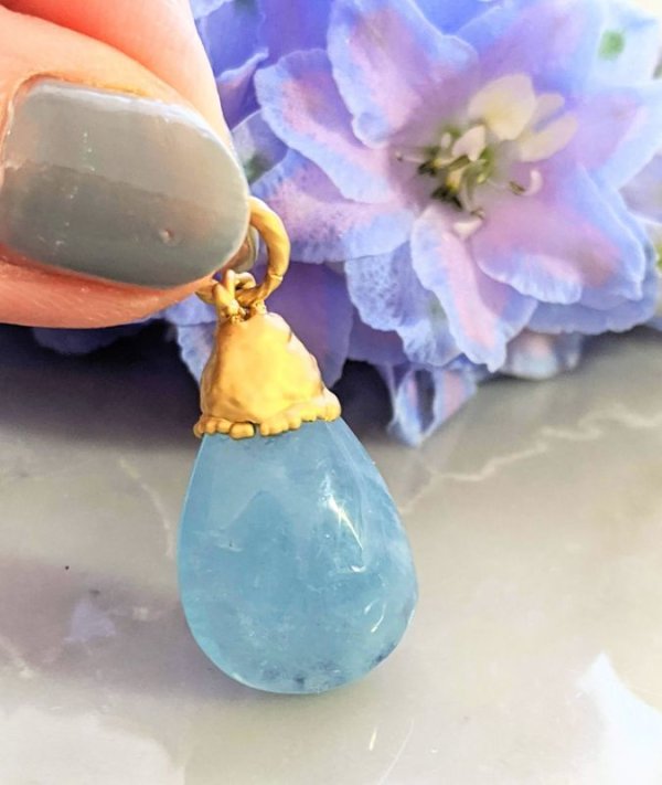 画像3: アクアマリン ペンダント＊静かなる光り＊