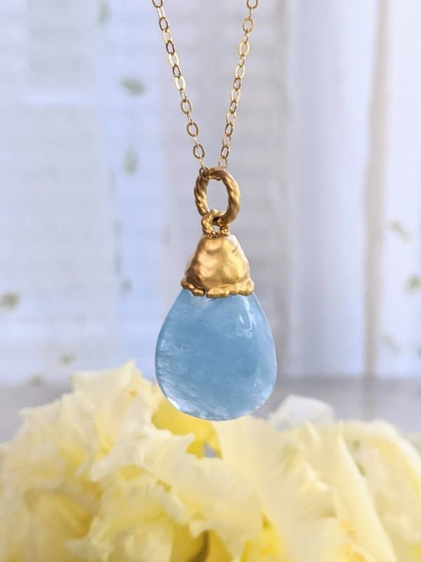 画像6: アクアマリン ペンダント＊静かなる光り＊