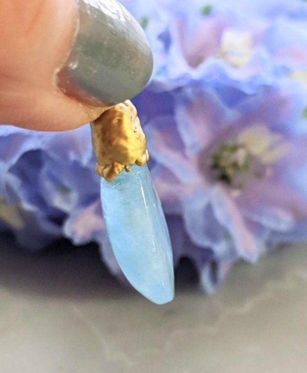 画像4: アクアマリン ペンダント＊静かなる光り＊