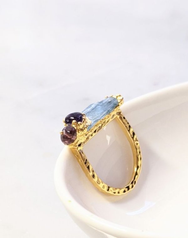 画像7: アクアマリン原石リング