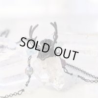 水晶原石ネックレス　アントラー
