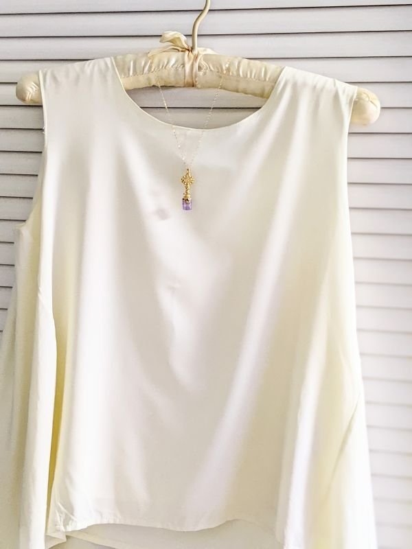 画像7: ラベンダーアメジスト　キーペンダント　エレクトロフォーミング