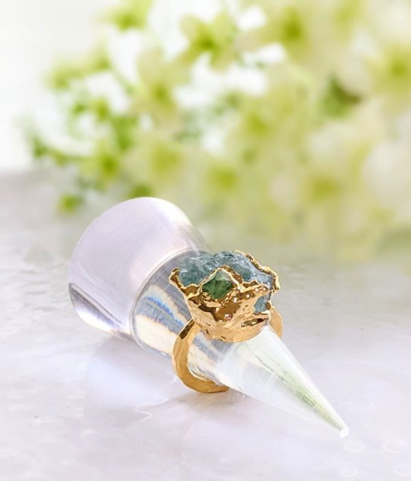 画像5: アクアマリン原石リング