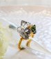 画像9: ハーキマーダイヤモンドクラスターとグリーントルマリンのリング