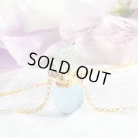 アクアマリンネックレス　エッジドアクアマリン 