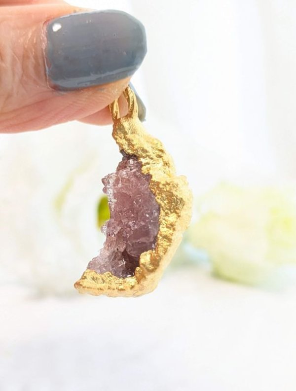 画像5: ピンクアメジストクラスターネックレス