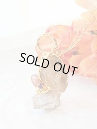 ガネーシュヒマール産 ヒマラヤ水晶原石ゴールデンヒーラー　ネックレス