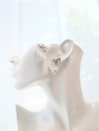他の写真1: 水晶クラスター トマスゴンサガ産アシンメトリーピアス