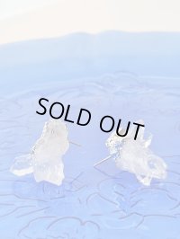 水晶クラスター トマスゴンサガ産アシンメトリーピアス