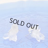 水晶クラスター トマスゴンサガ産アシンメトリーピアス