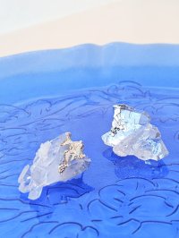 水晶クラスター トマスゴンサガ産アシンメトリーピアス