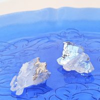水晶クラスター トマスゴンサガ産アシンメトリーピアス