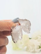 他の写真3: 水晶クラスター トマスゴンサガ産アシンメトリーピアス
