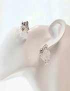 他の写真2: 水晶クラスター トマスゴンサガ産アシンメトリーピアス