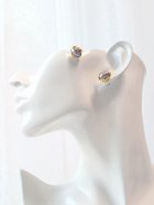 他の写真2: シルバーグレー淡水バロックパール スタッズピアス