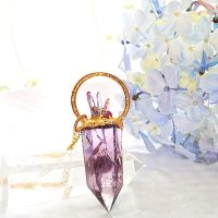 アメジストポイント 紫の精　ネックレス