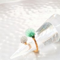 クリソプレーズ シェルのリング