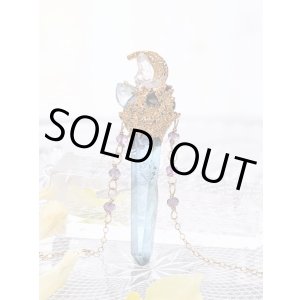 画像: 水晶アクアオーラポイント 月の女神アルテミスのネックレス
