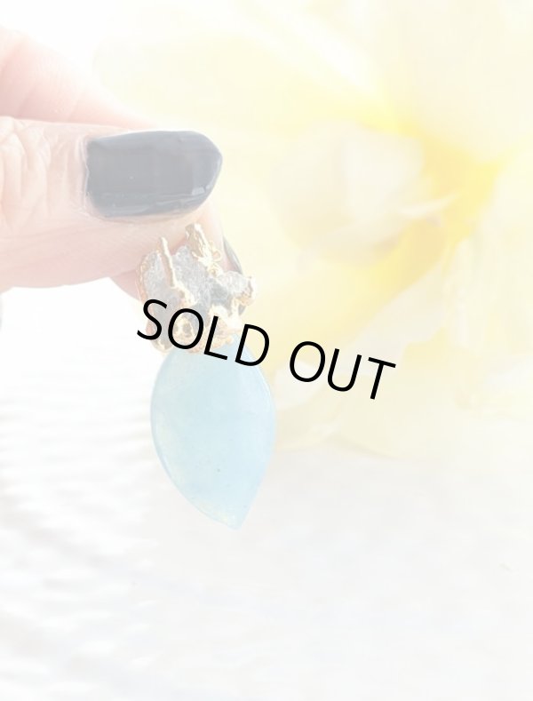 画像3: アクアマリンネックレス　エッジドアクアマリン