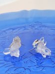 画像1: 水晶クラスター トマスゴンサガ産アシンメトリーピアス