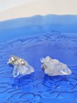 画像2: 水晶クラスター トマスゴンサガ産アシンメトリーピアス