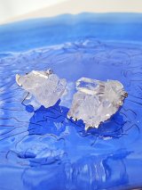画像: 水晶クラスター トマスゴンサガ産アシンメトリーピアス